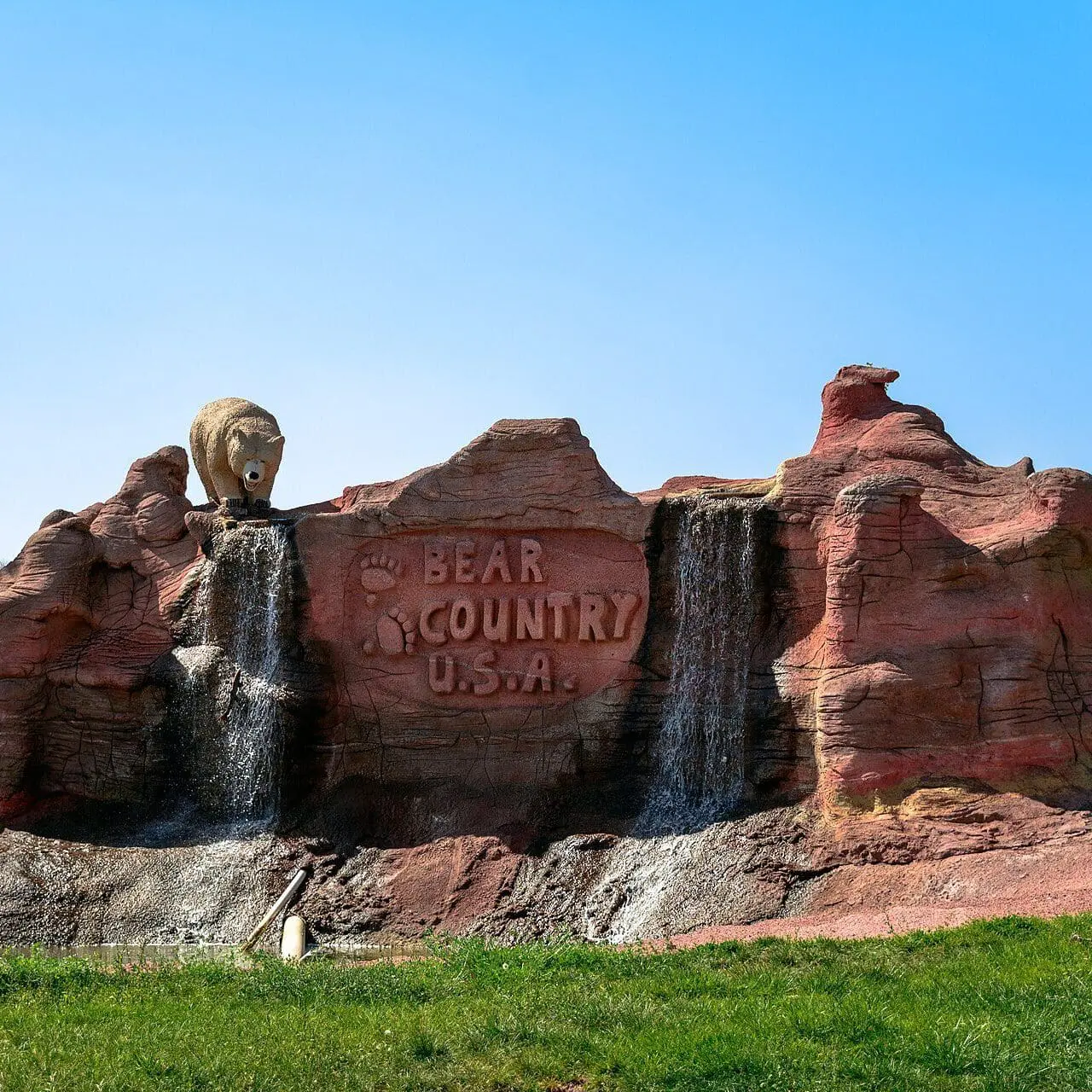 Shotcrete services for Bear Country USA sign