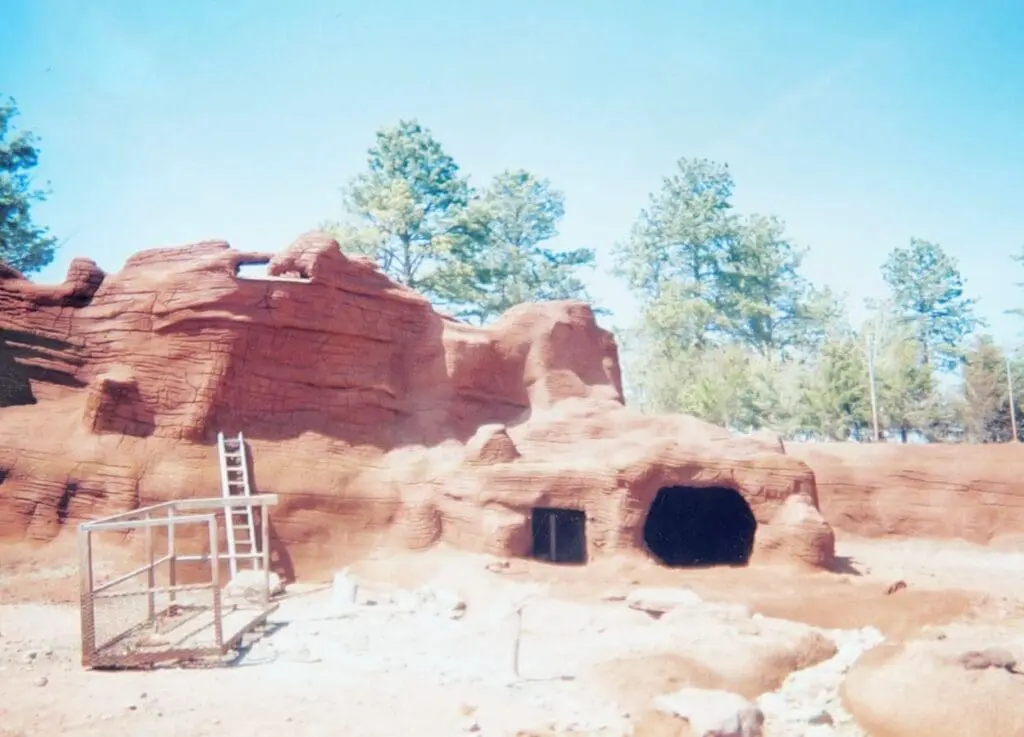 Bear Country Bear Den Shotcrete