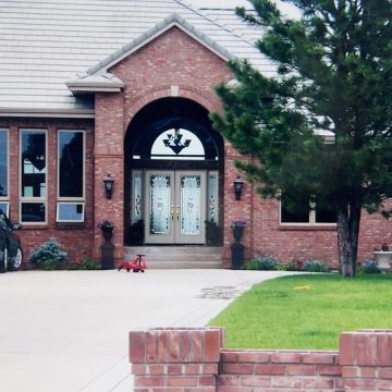 Brick Masonry Entrance Way of House Brick Masonry Entrance Way of House